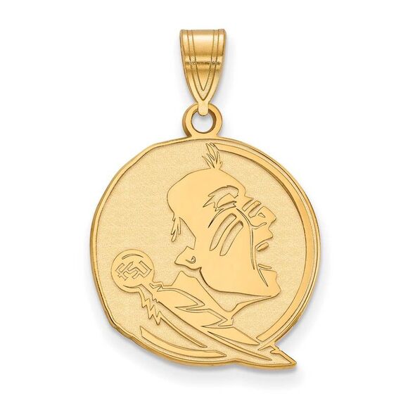 14K Yellow Gold Florida State Large Mascot Pendant